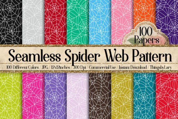 Download 100 Seamless Spider Web Pattern Papers - Pattern paper Collection