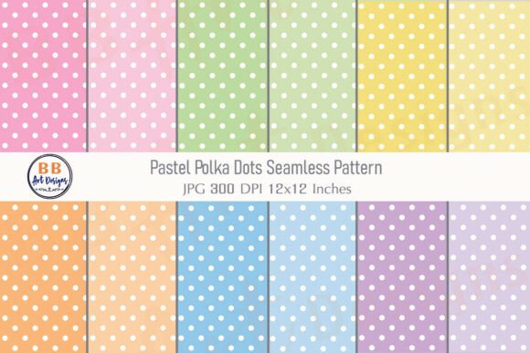 Download Pastel Polka Dots Seamless Pattern Paper - Pattern paper Collection