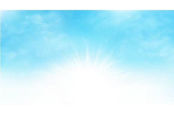 Download Summer Background of Sunburst Blue Sky - Round Collection