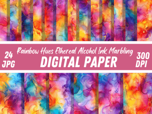 Download Smoke Rainbow Hues Ethereal Backgrounds - Round Collection