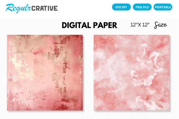 Download Blush Pink Digital Paper Backgrounds - Round Collection