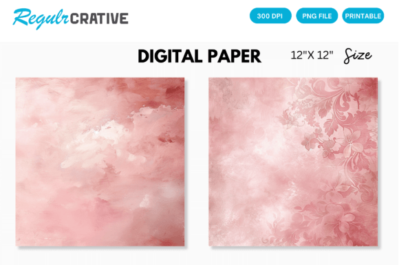 Download Blush Pink Digital Paper Backgrounds - Round Collection