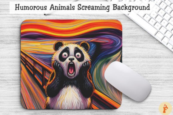 Download Humorous Animal Screaming Background - Round Collection