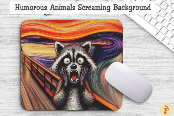 Download Humorous Animal Screaming Background - Round Collection