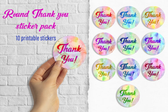 Download Thank You Stickers Round Package Sticker - Premium Resources