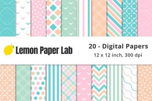 Download Pastel Digital Backgrounds - Round Collection