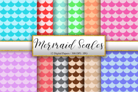 Download Mermaid Scales Pattern Background - Round Collection