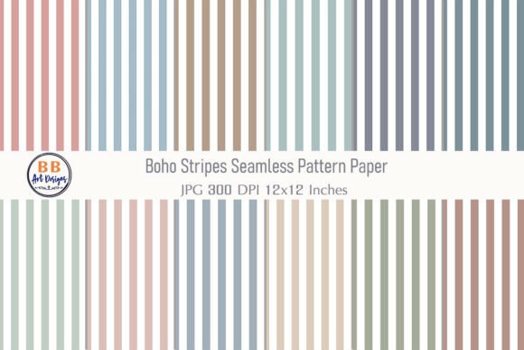 Download Boho Stripes Pattern Background Paper - Round Collection