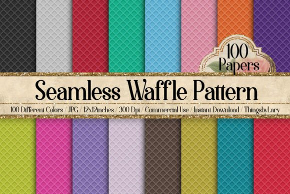 Download Seamless Waffle Pattern Papers - Pattern paper Collection