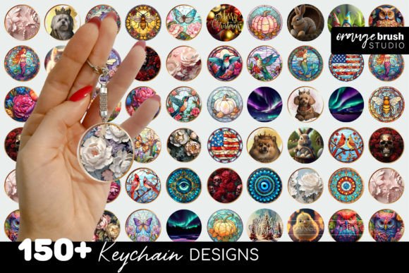 Download Round Keychain Sublimation Mega Bundle - Premium Bundle