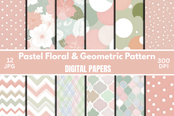 Download Digital Paper Backgrounds - Round Collection
