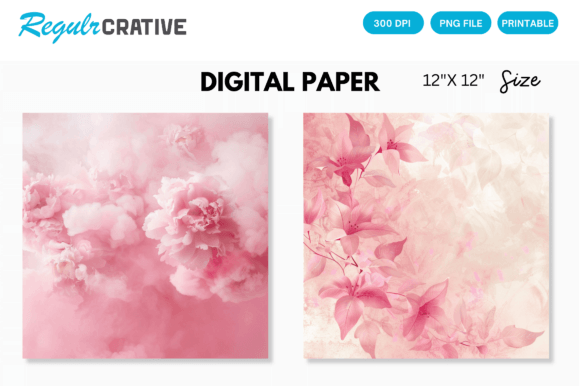 Download Blush Pink Digital Paper Backgrounds - Round Collection
