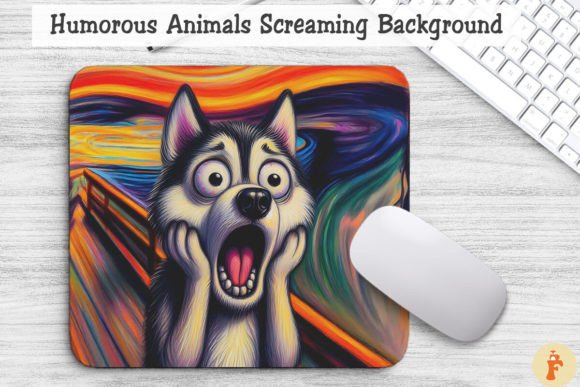 Download Humorous Animal Screaming Background - Round Collection