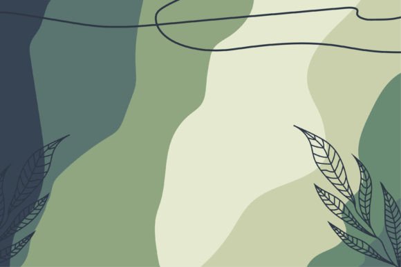 Download Pastel Green Floral Background - Round Collection