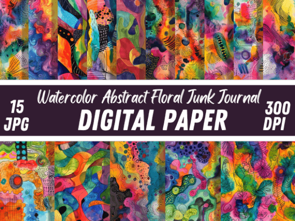 Download Watercolor Painting Abstract Backgrounds - Round Collection