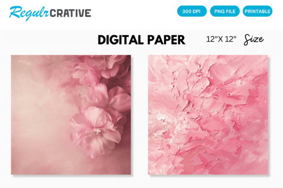 Download Blush Pink Digital Paper Backgrounds - Round Collection