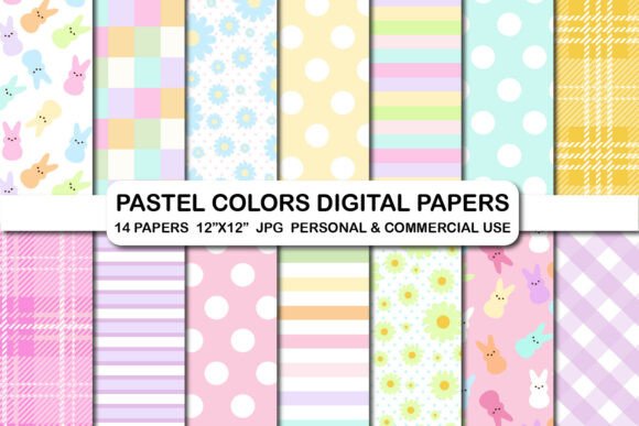 Download Pastel Colors Pattern Papers Light Color - Pattern paper Collection