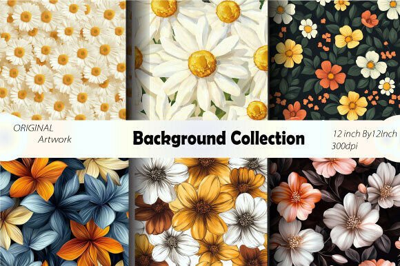 Download Scrapbook Printable Background Paper - Round Collection