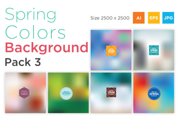 Download Spring Color Background Pack 3 - Round Collection