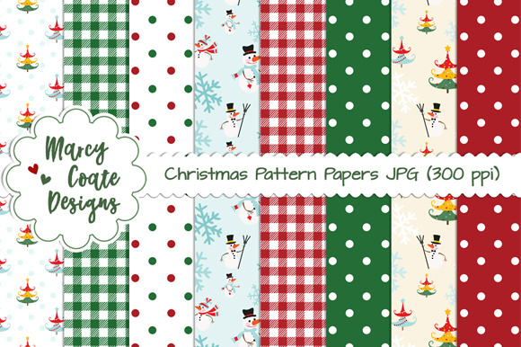 Download Christmas Pattern Backgrounds - Round Collection