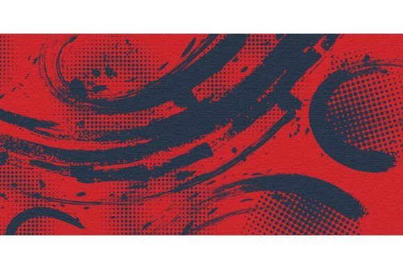 Download Red and Blue Brush Background - Round Collection