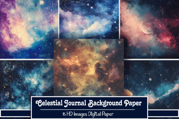 Download Celestial Journal Background Paper - Round Collection