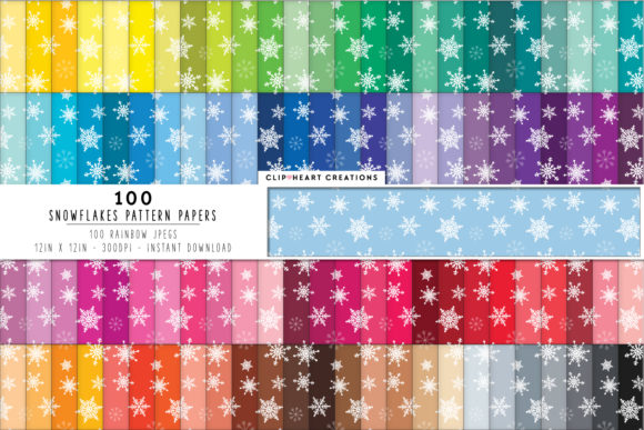 Download 100 Snowflake Pattern Papers - Pattern paper Collection