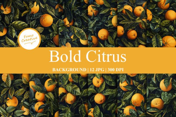 Download Bold Citrus Background - Round Collection