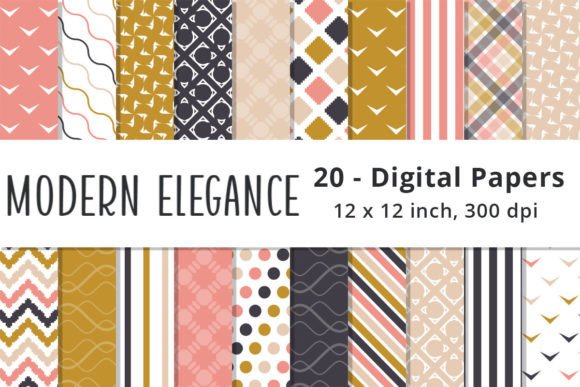 Download Seamless Elegant Modern Background Paper - Round Collection