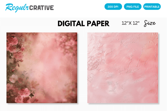 Download Blush Pink Digital Paper Backgrounds - Round Collection