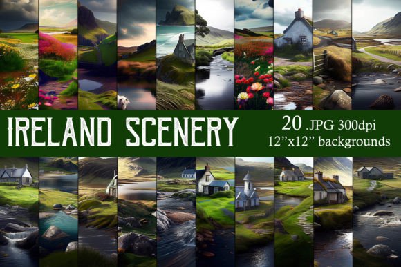 Download Ireland Scenery 12x12 Backgrounds - Round Collection