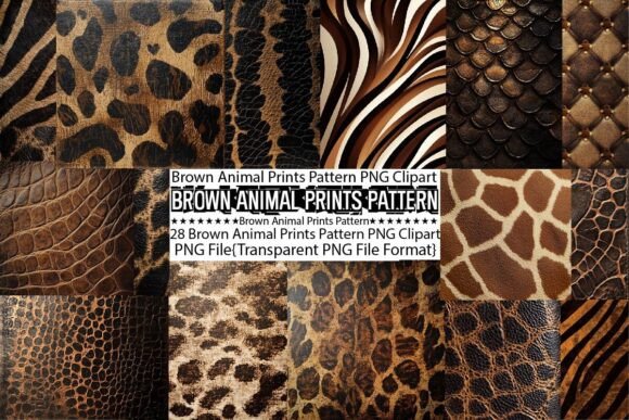 Download Brown Animal Prints Pattern Background - Round Collection