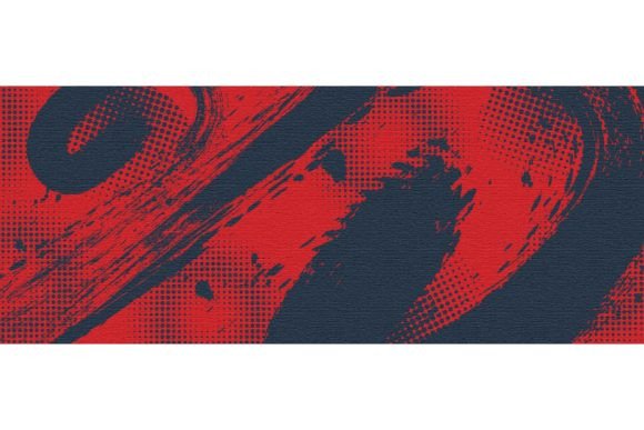 Download Red and Blue Brush Background - Round Collection