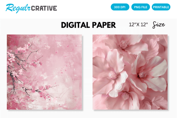 Download Blush Pink Digital Paper Backgrounds - Round Collection